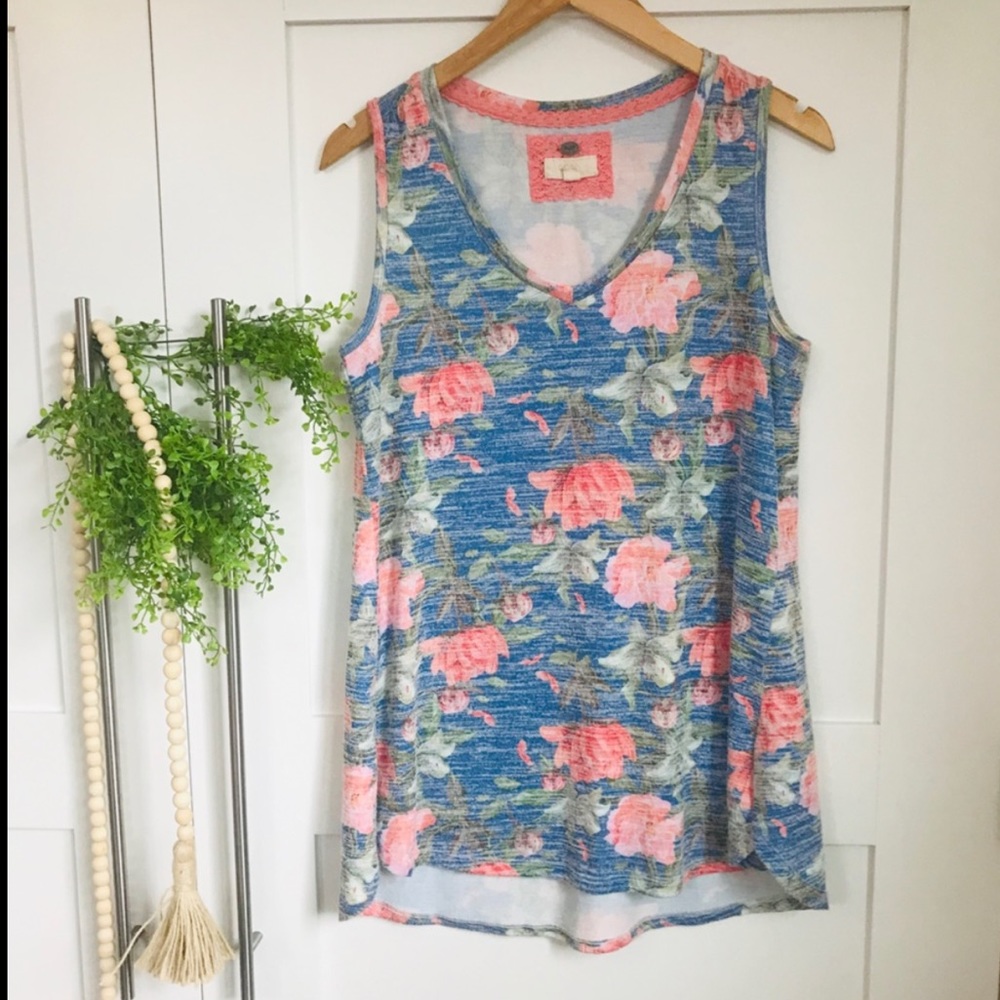 CUPIO floral tank
